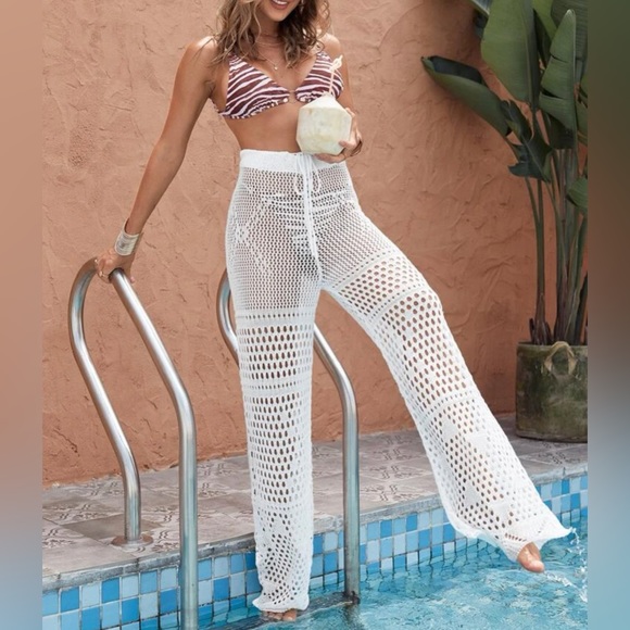 Crochet cover up pant - Picture 1 of 5